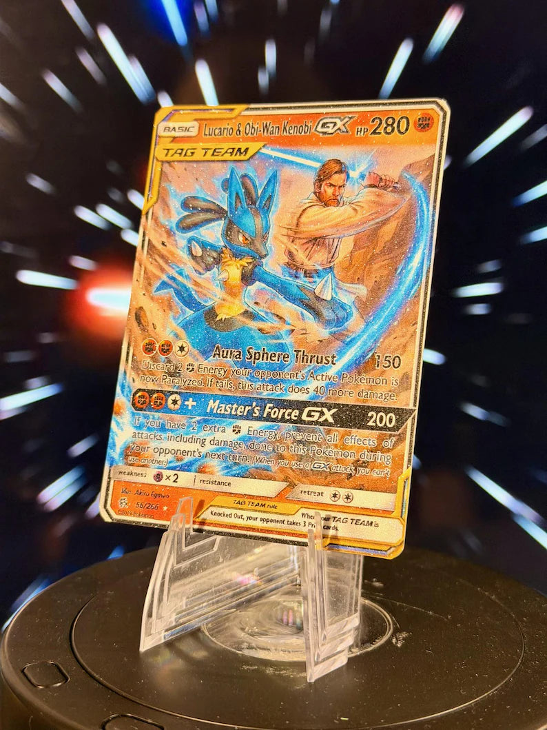 Pokemon and Star Wars Tag Team GX Fan Art Trading Card