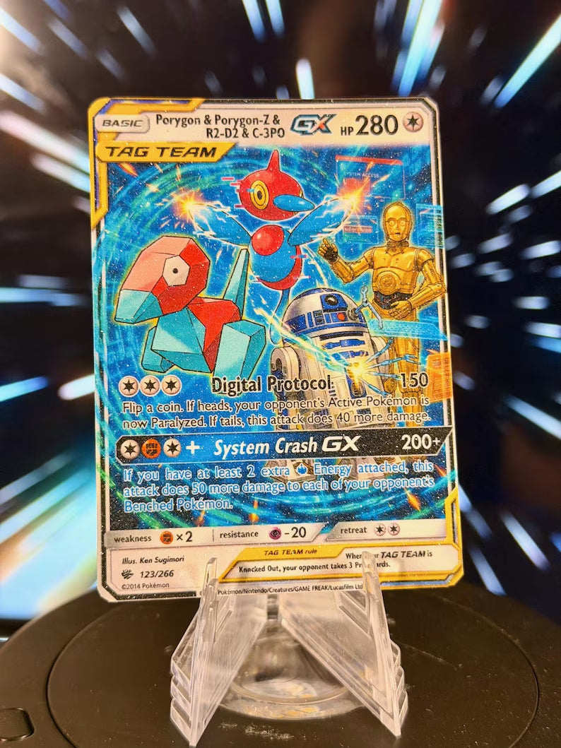 Pokemon and Star Wars Tag Team GX Fan Art Trading Card