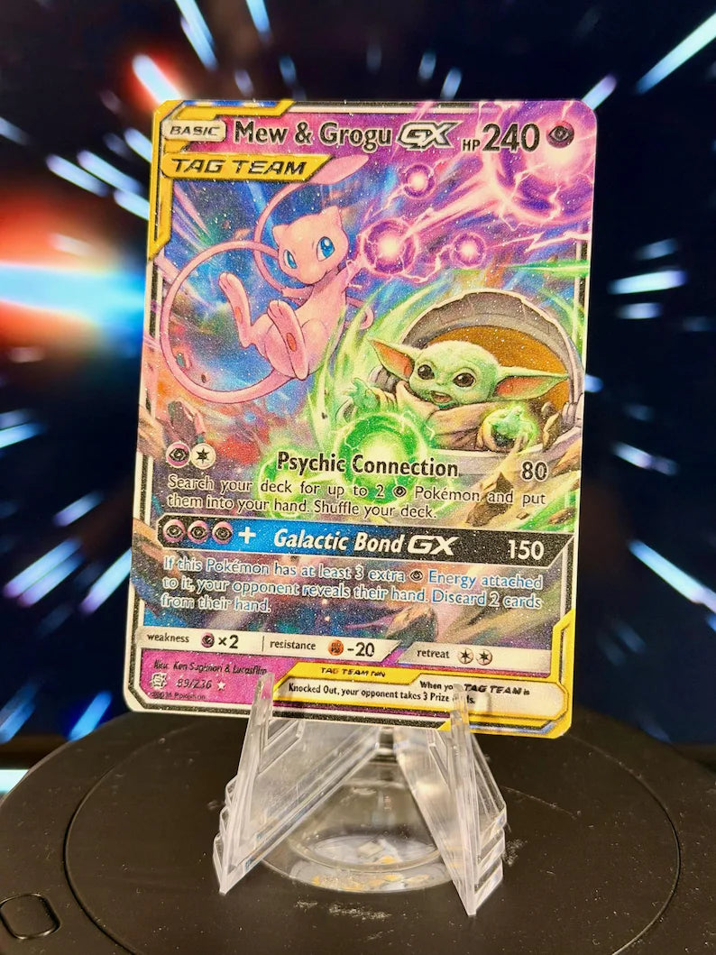 Pokemon and Star Wars Tag Team GX Fan Art Trading Card