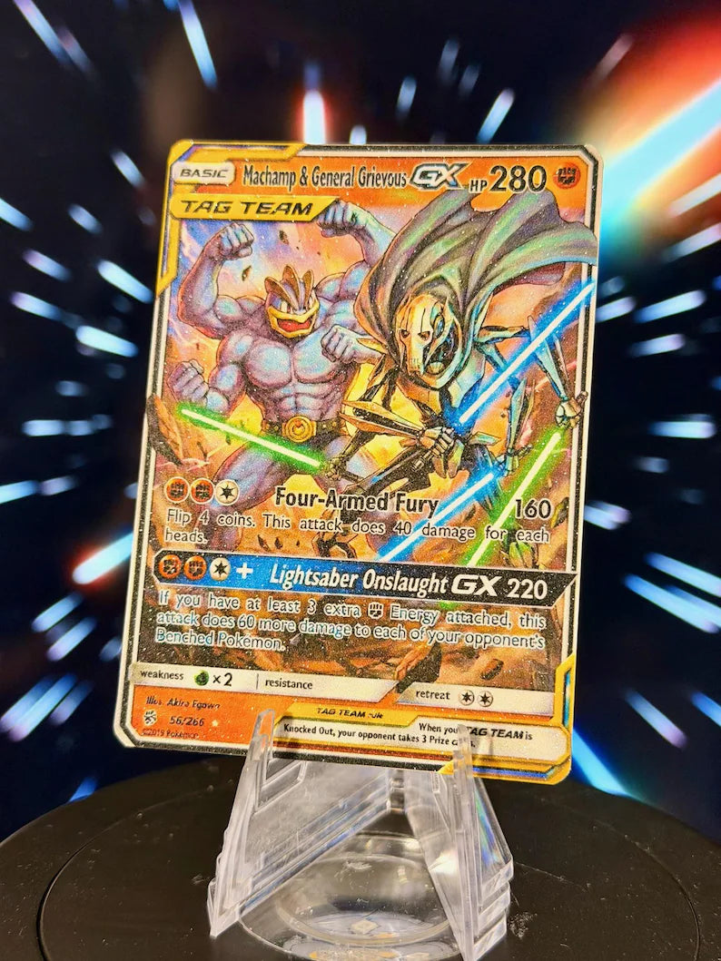 Pokemon and Star Wars Tag Team GX Fan Art Trading Card