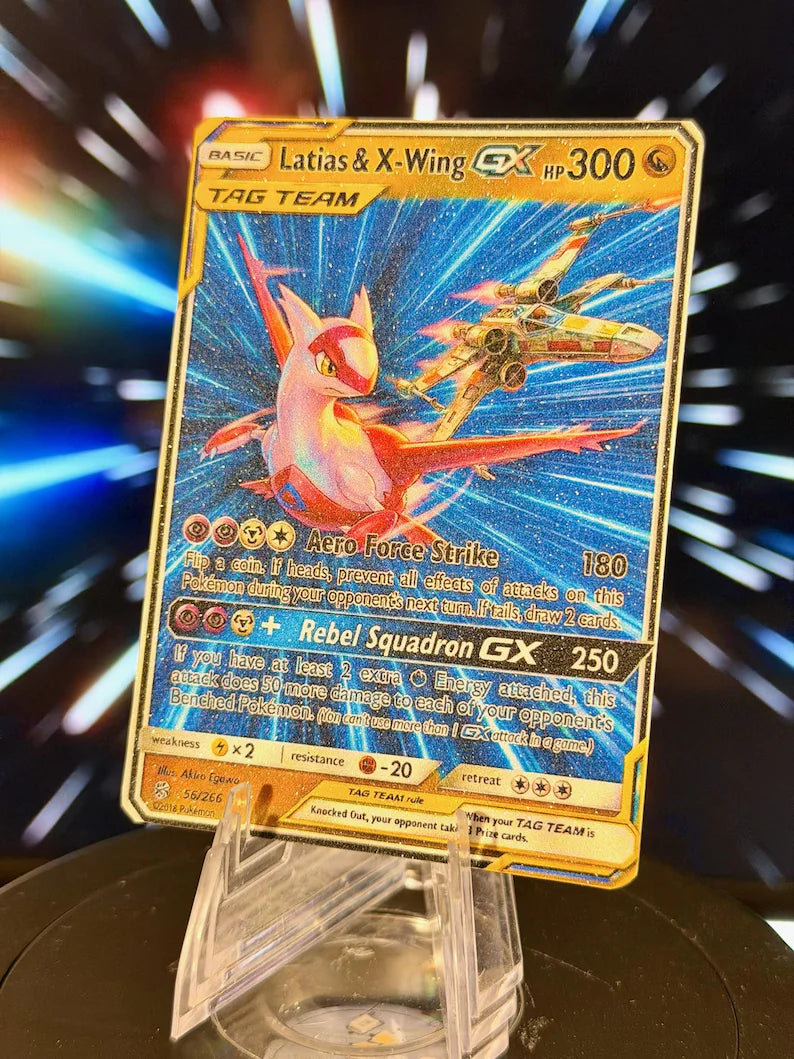 Pokemon and Star Wars Tag Team GX Fan Art Trading Card