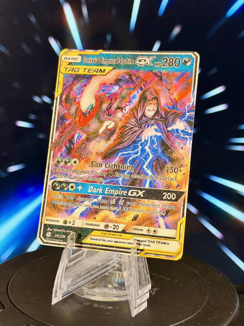 Pokemon and Star Wars Tag Team GX Fan Art Trading Card