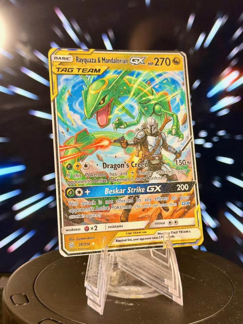 Pokemon and Star Wars Tag Team GX Fan Art Trading Card