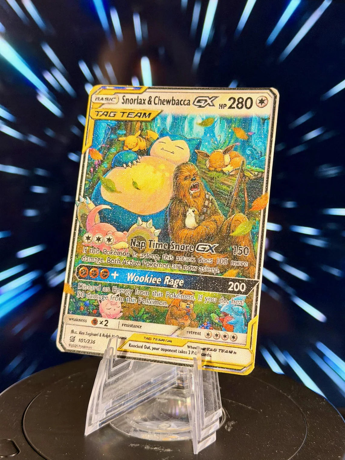 Pokemon and Star Wars Tag Team GX Fan Art Trading Card