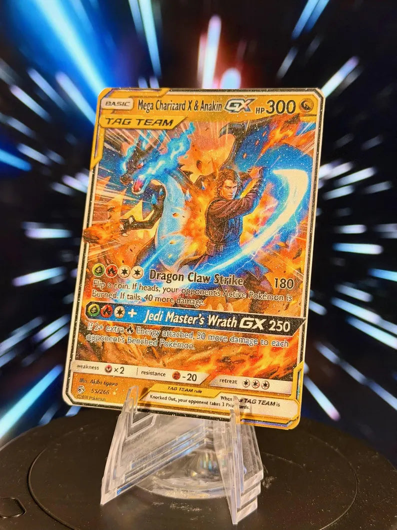 Pokemon and Star Wars Tag Team GX Fan Art Trading Card