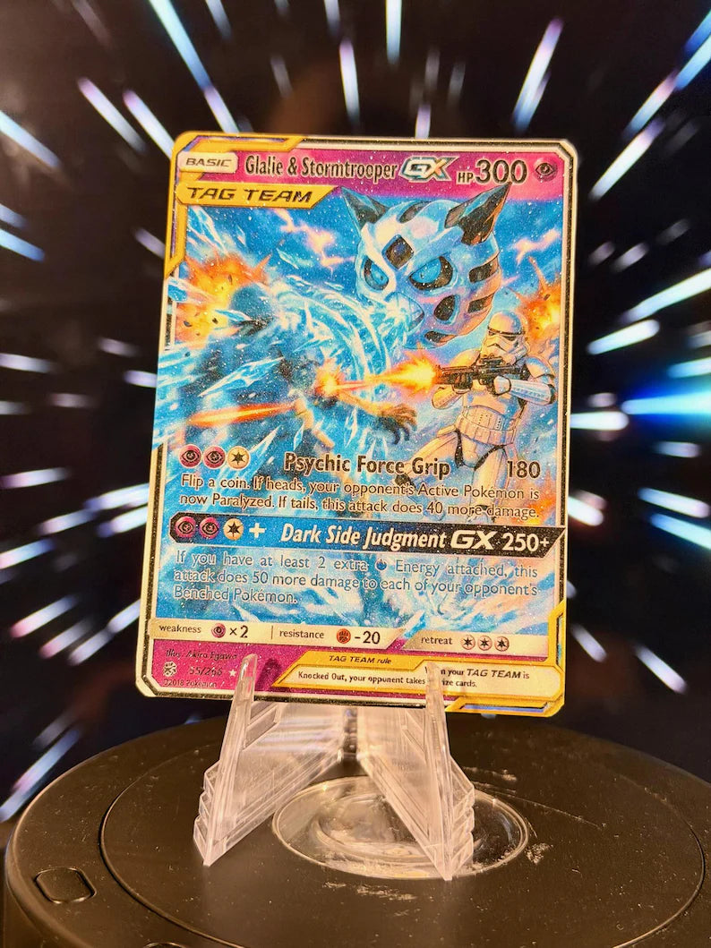 Pokemon and Star Wars Tag Team GX Fan Art Trading Card