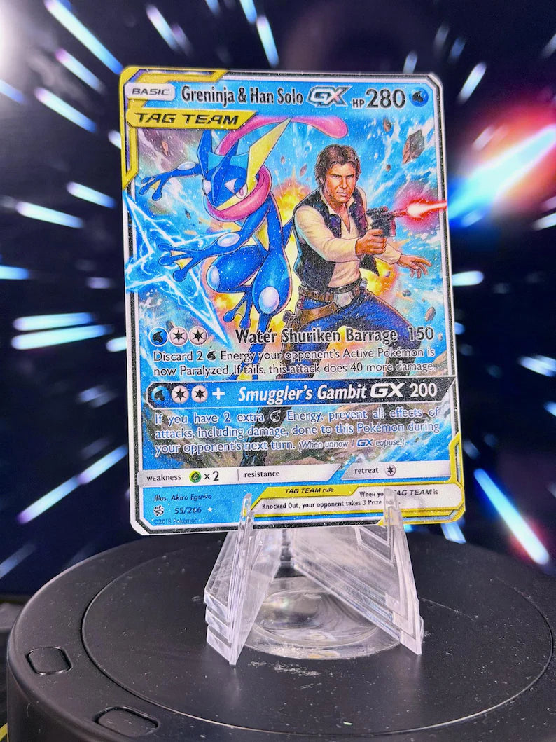 Pokemon and Star Wars Tag Team GX Fan Art Trading Card