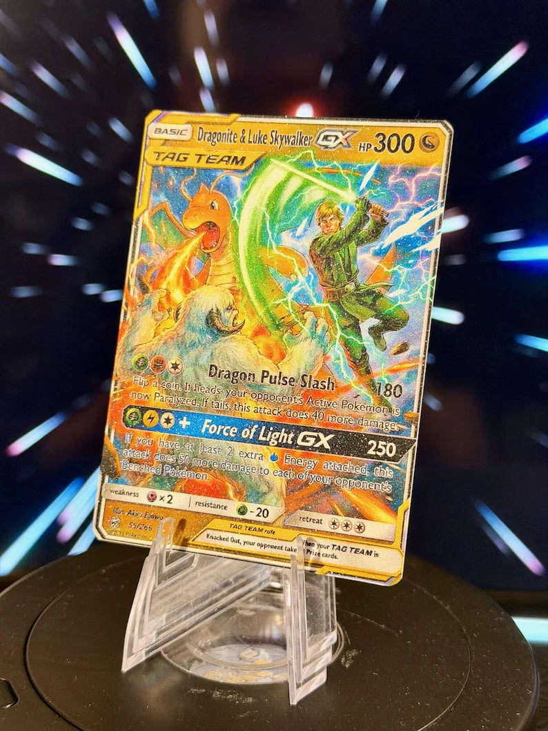 Pokemon and Star Wars Tag Team GX Fan Art Trading Card