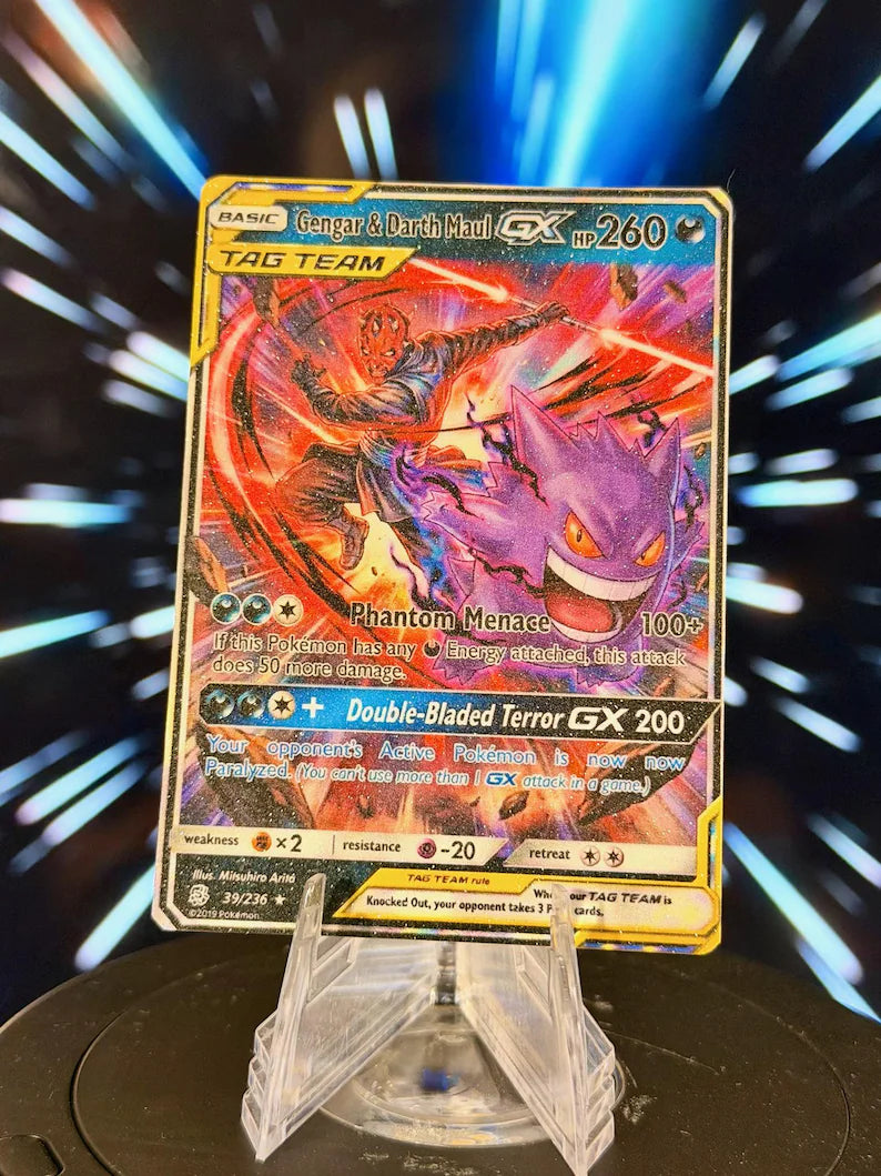 Pokemon and Star Wars Tag Team GX Fan Art Trading Card