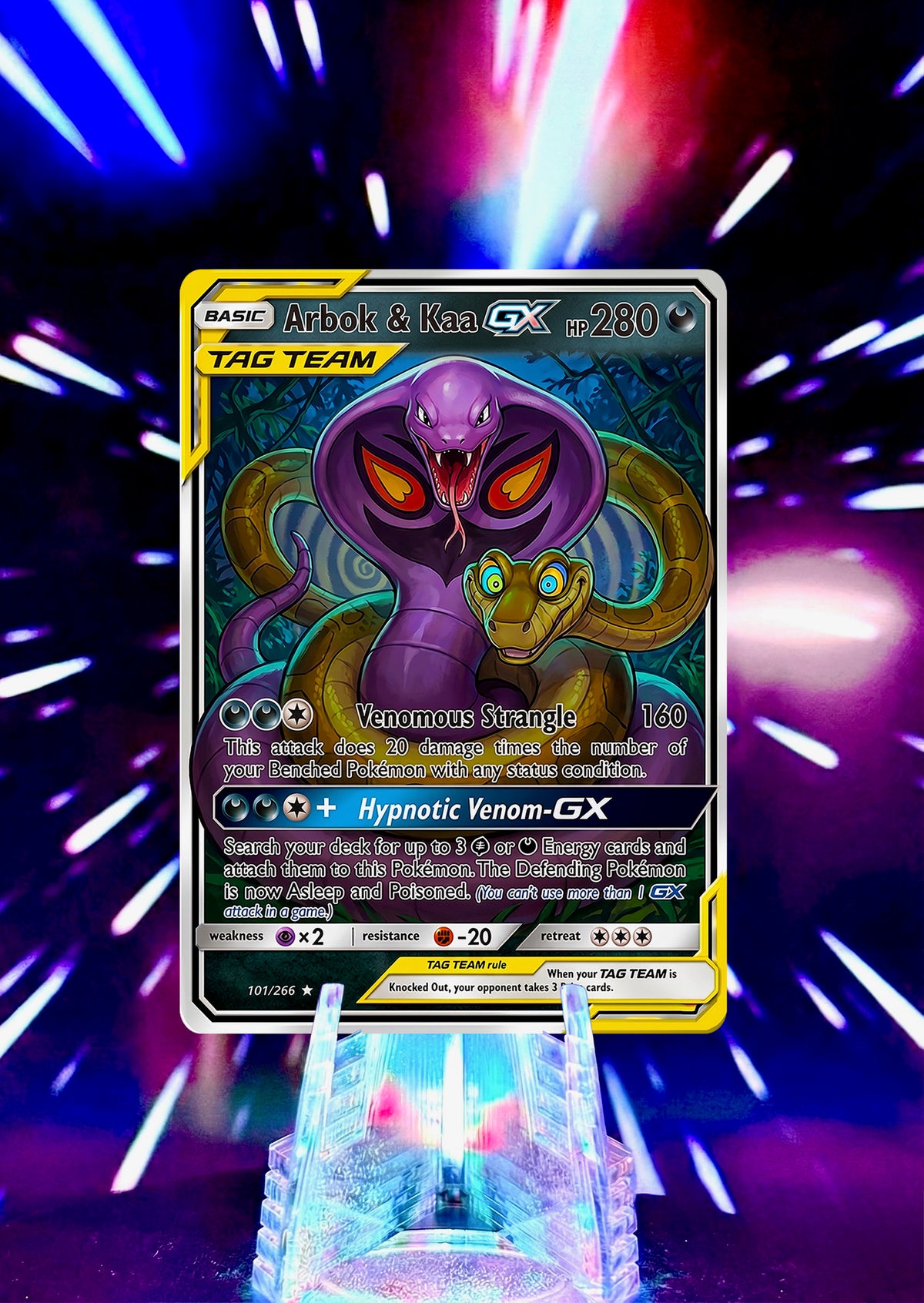 Disney and Pixar Villains Fan Art Custom Pokemon Card Handmade Anime Gift