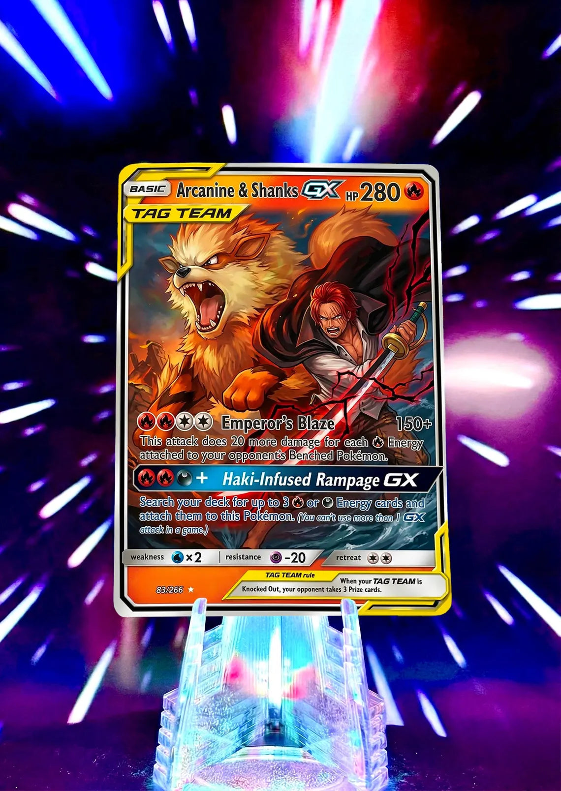 Pokemon & One Piece | Tag Team GX | Fan Art Trading Card