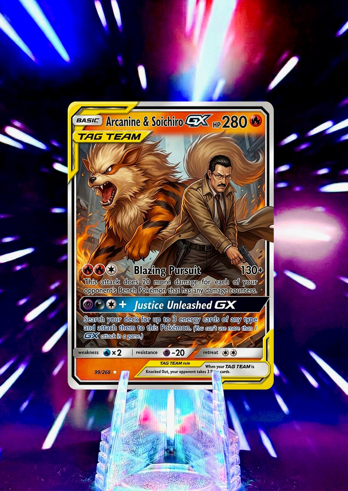 Pokémon and Death Note Tag Team GX Fan Art Trading Card