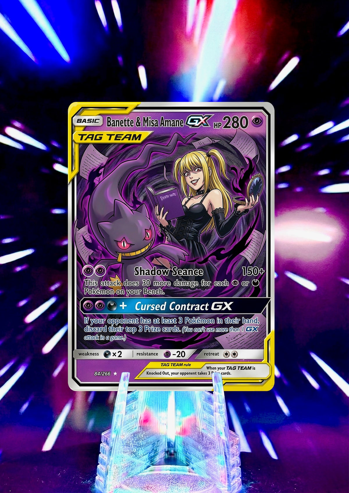 Pokémon and Death Note Tag Team GX Fan Art Trading Card