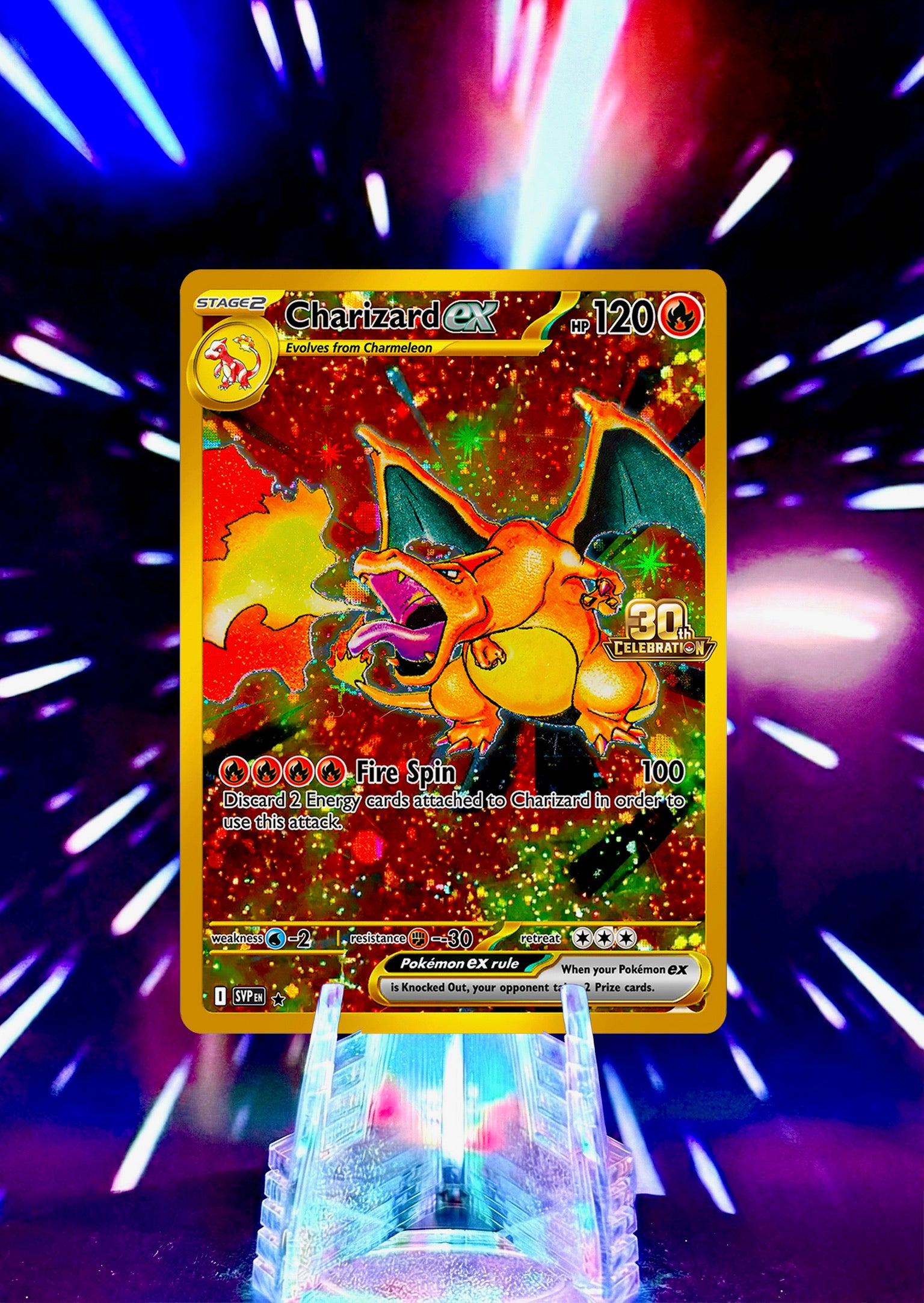 Charizard Fan Art Trading Cards 30th Anniversary Full Art Collection