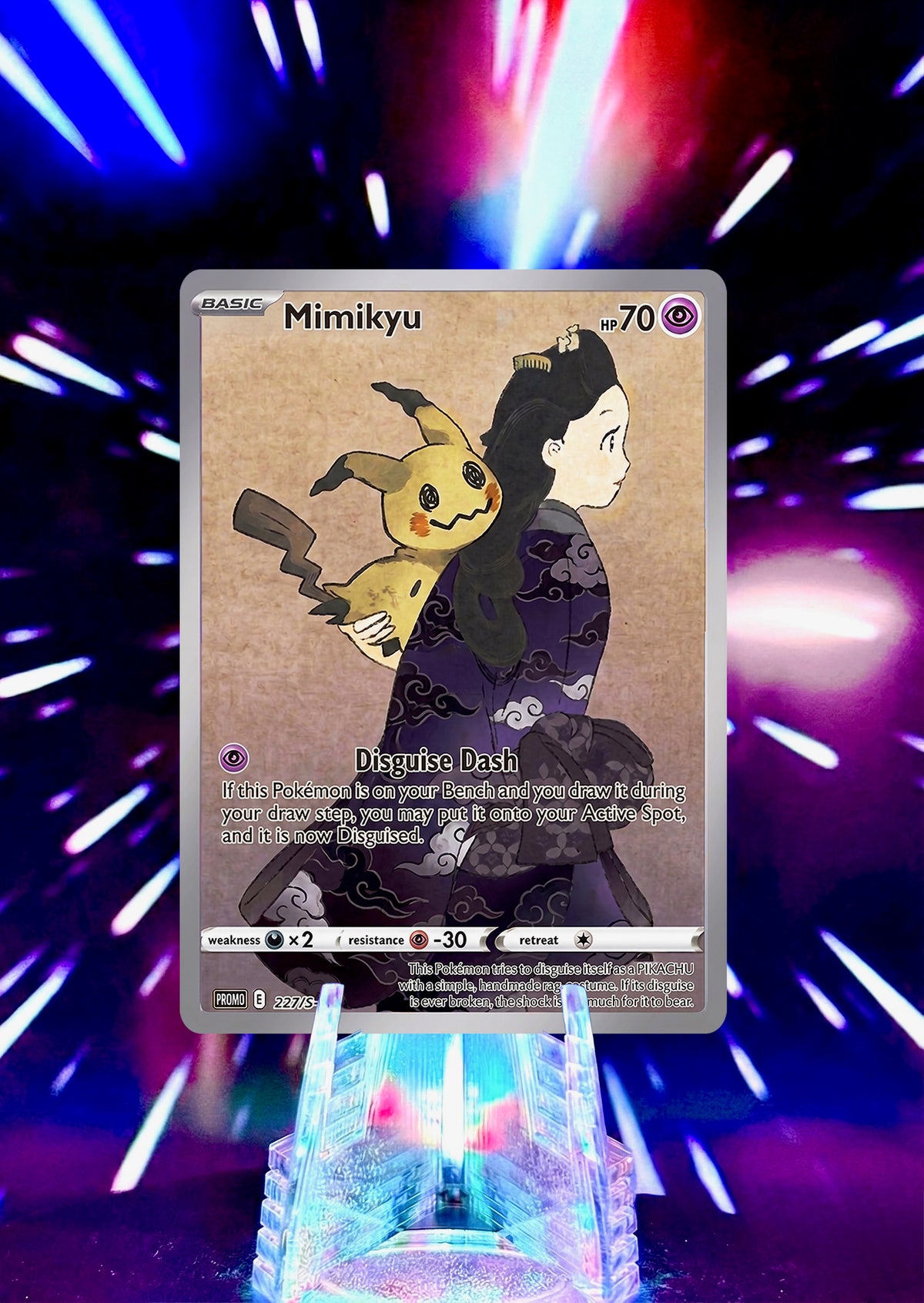Mimikyu as Pikachu Alternative Universe Custom Trading Cards Full Art Fan Art Collection