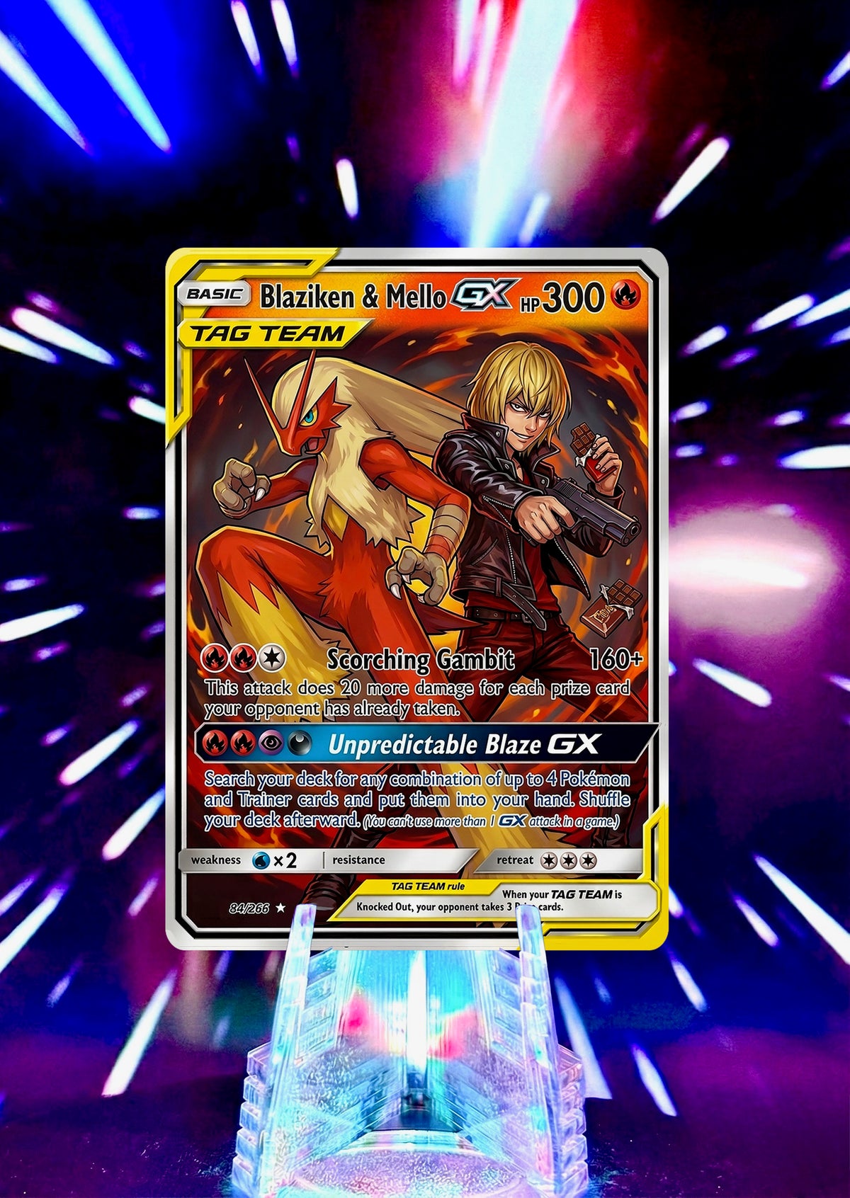 Pokémon and Death Note Tag Team GX Fan Art Trading Card