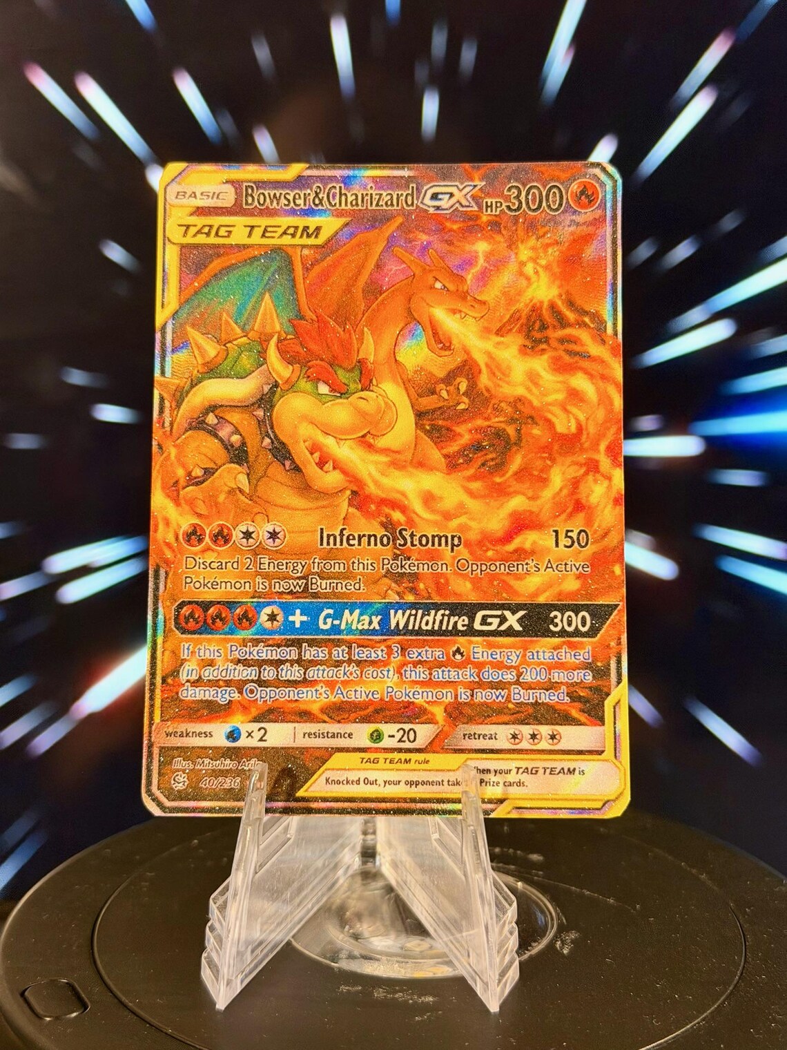Pokemon and Super Mario Bros. Tag Team GX Fan Art Trading Card