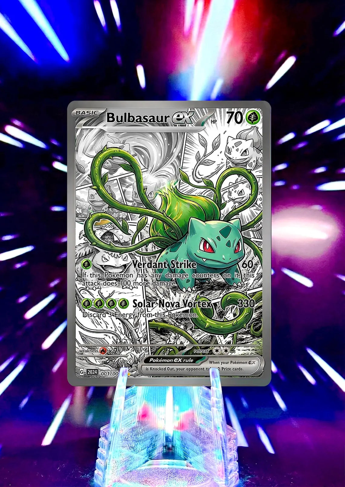 Comic Anime Style Kanto Starter Evolution Fan Art Cards - Charmander, Squirtle, Bulbasaur Lines