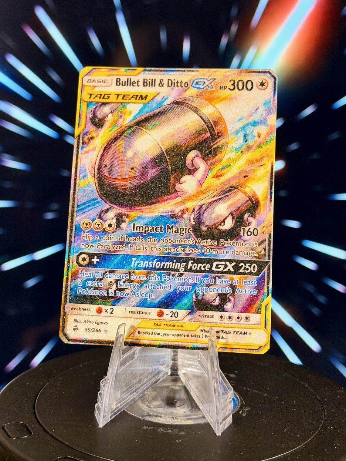 Pokemon and Super Mario Bros. Tag Team GX Fan Art Trading Card