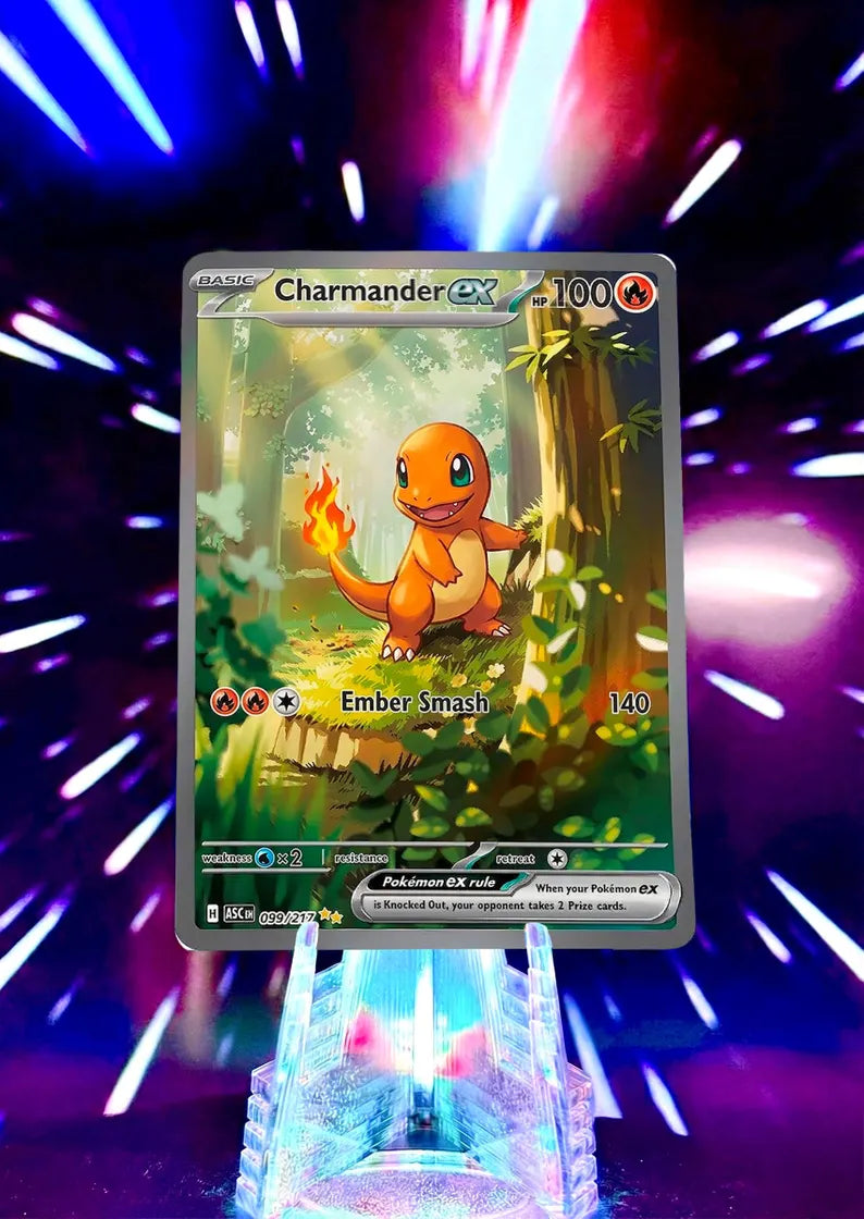 Kanto Starters Special Illustration Fan Art - Forest Pikachu SIR Style - Bulbasaur, Charmander, Squirtle Trio
