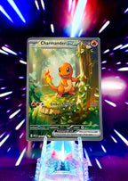 Kanto Starters Special Illustration Fan Art - Forest Pikachu SIR Style - Bulbasaur, Charmander, Squirtle Trio