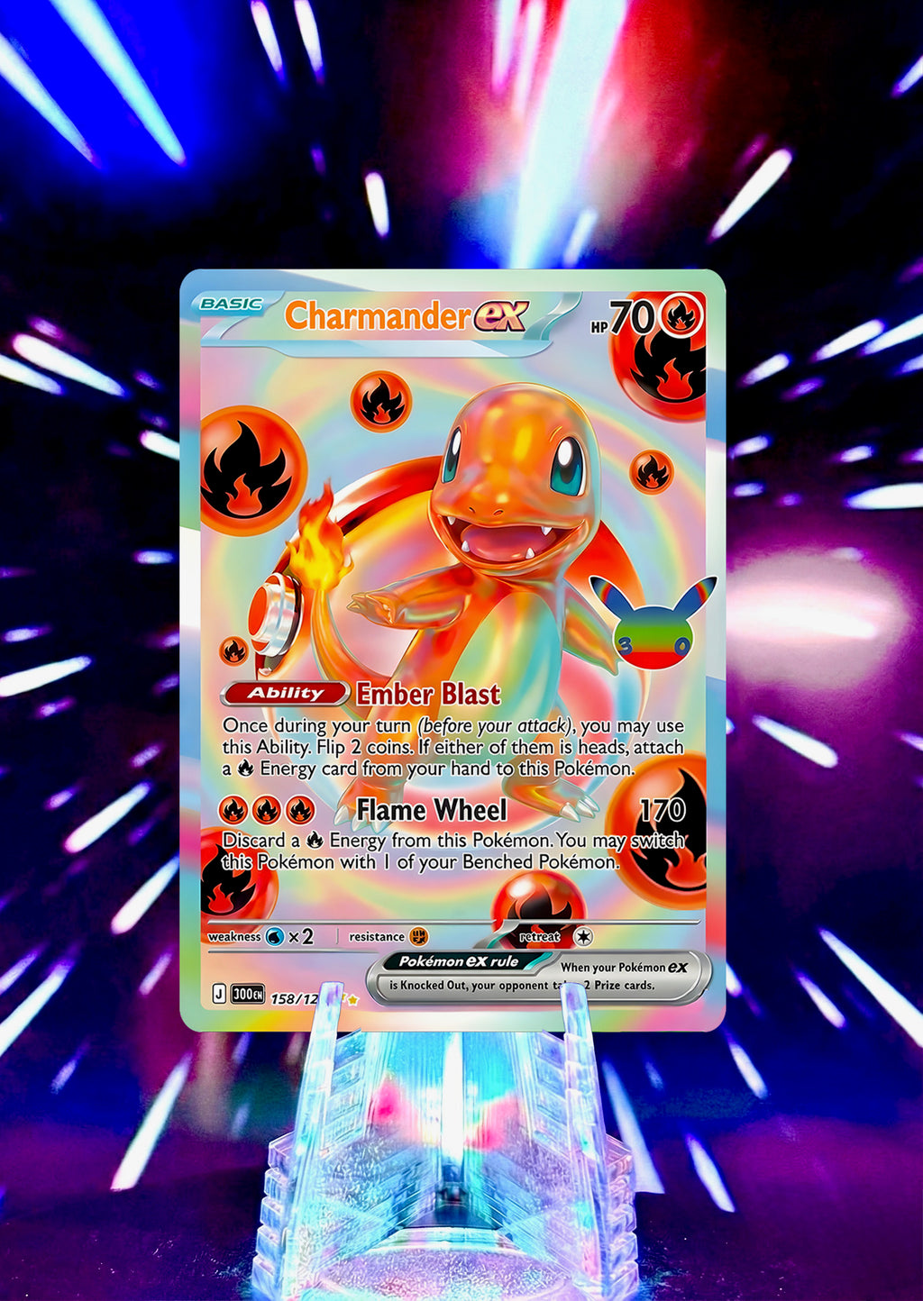 30th Anniversary Futuristic Rare Kanto Evolutions Custom Cards - Bulbasaur, Charmander, & Squirtle Lines