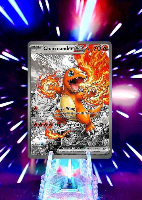 Comic Anime Style Kanto Starter Evolution Fan Art Cards - Charmander, Squirtle, Bulbasaur Lines