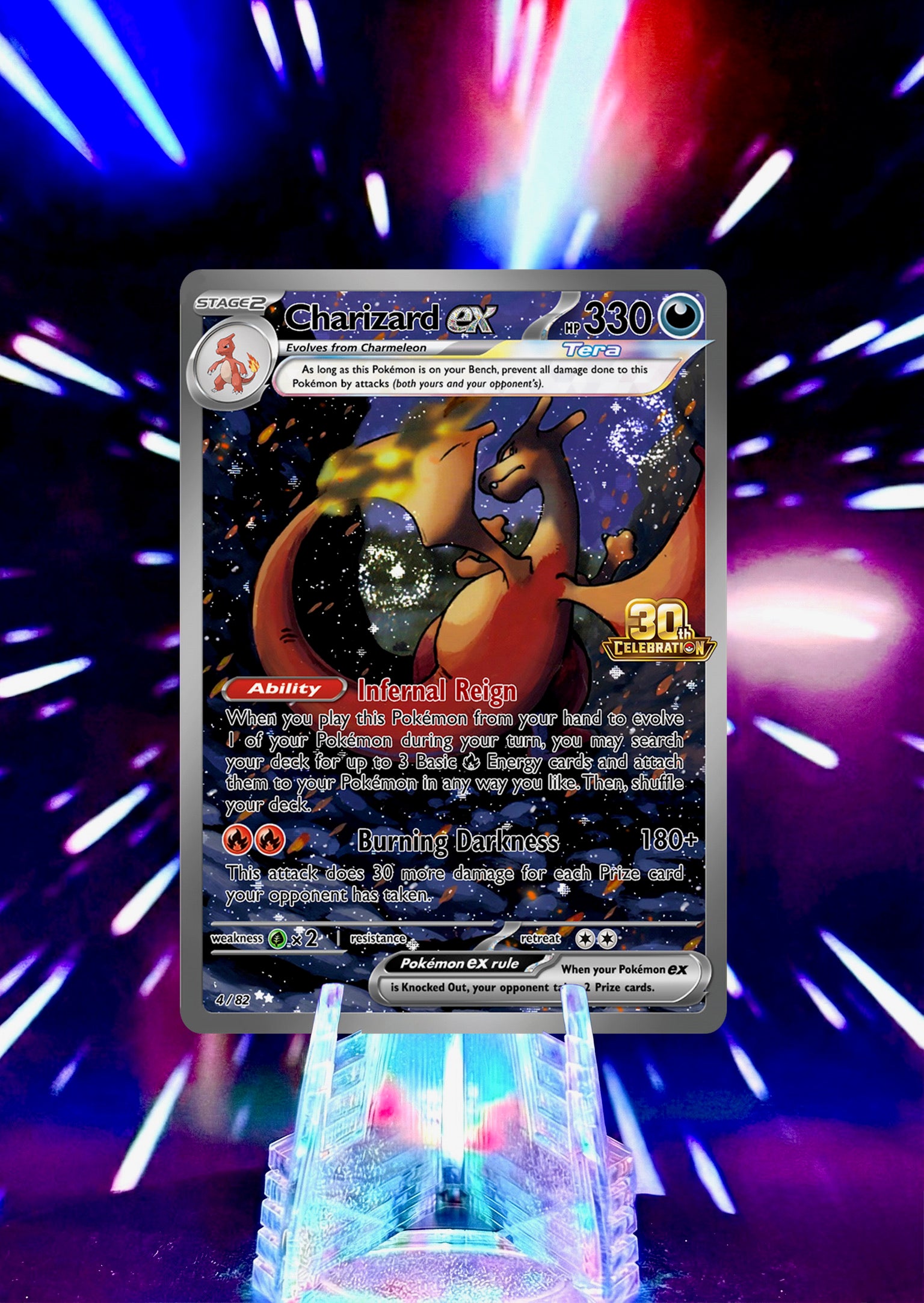 Charizard Fan Art Trading Cards 30th Anniversary Full Art Collection