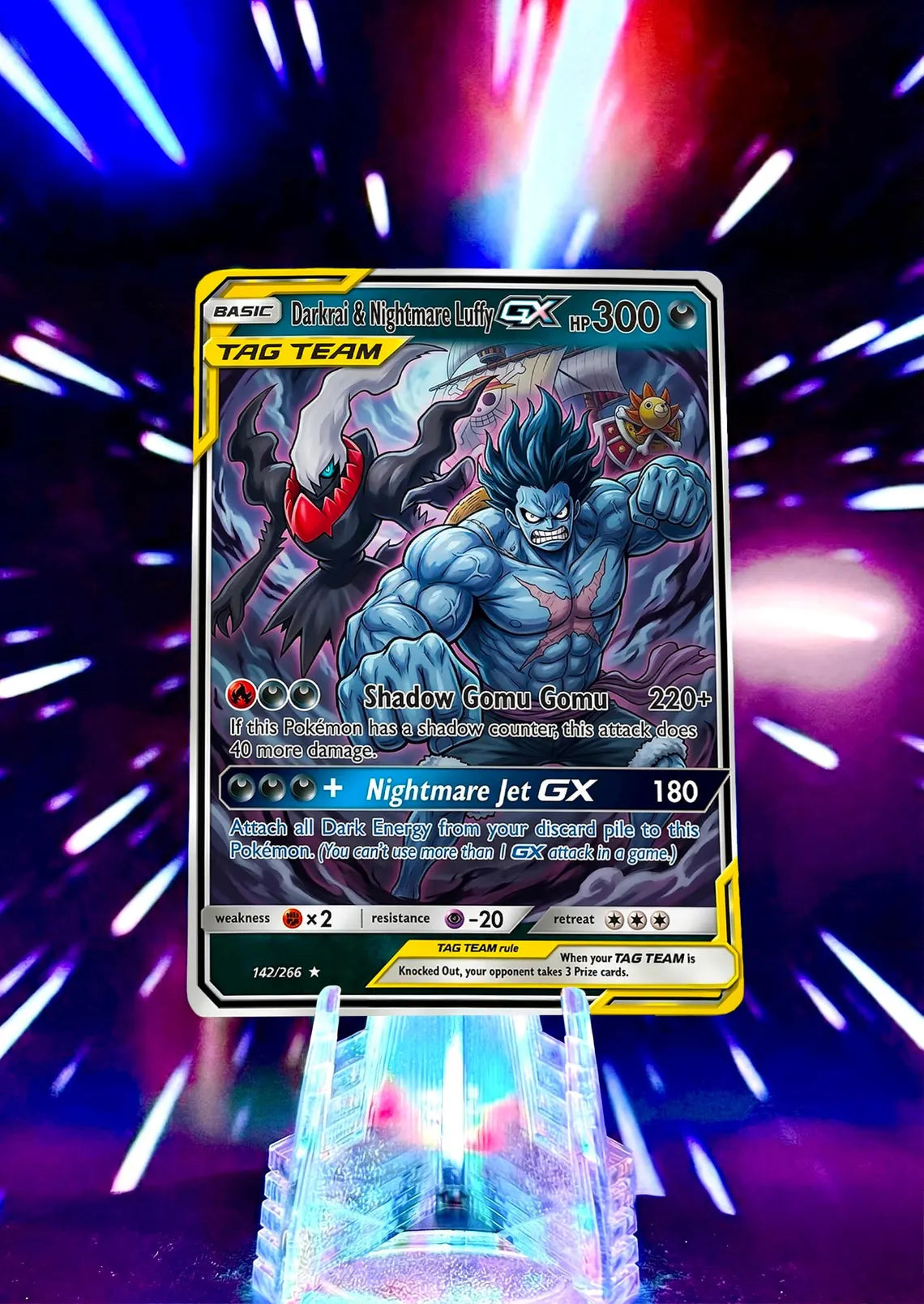 Pokemon & One Piece | Tag Team GX | Fan Art Trading Card