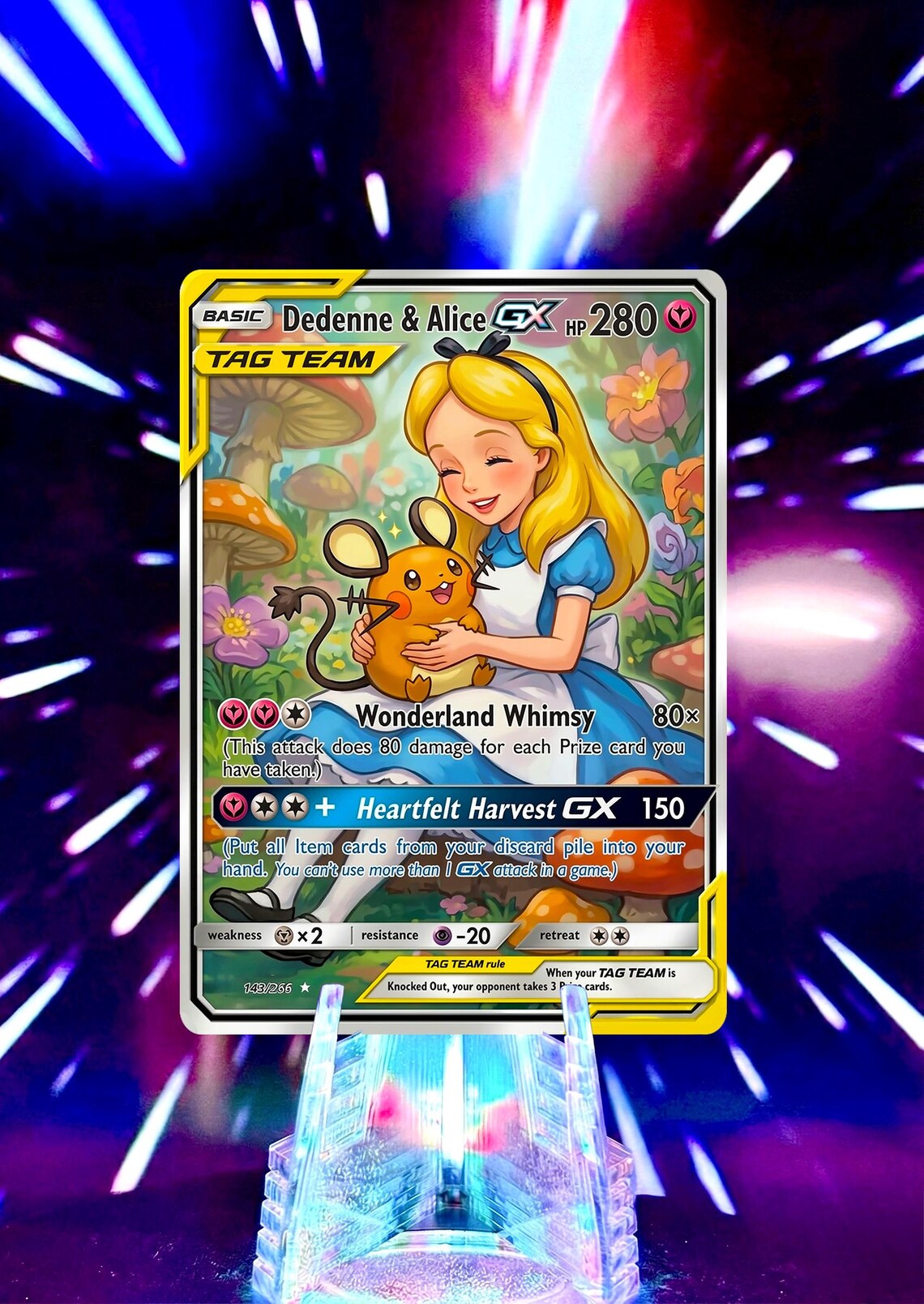 Disney Princess Fan Art Custom Pokemon Card Handmade Fairytale Anime Gift