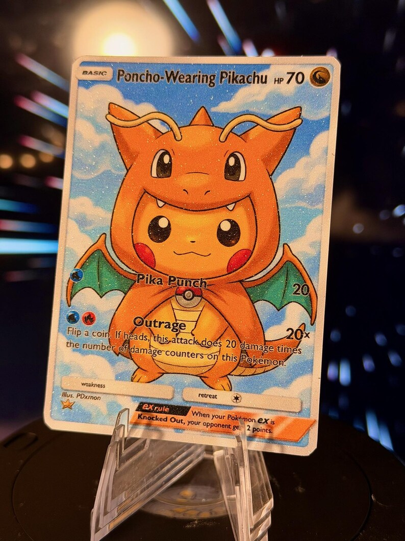 Poncho-Wearing Pikachu
