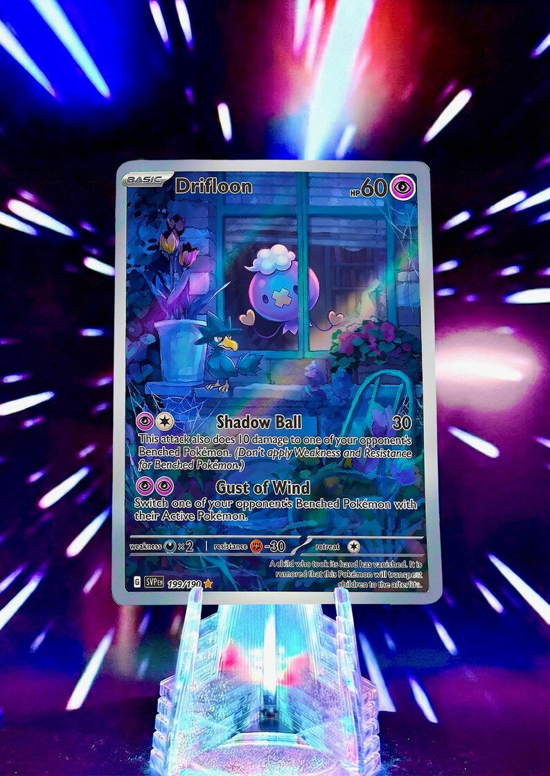 Window Spookymon | Pokemon Fan Art Trading Card