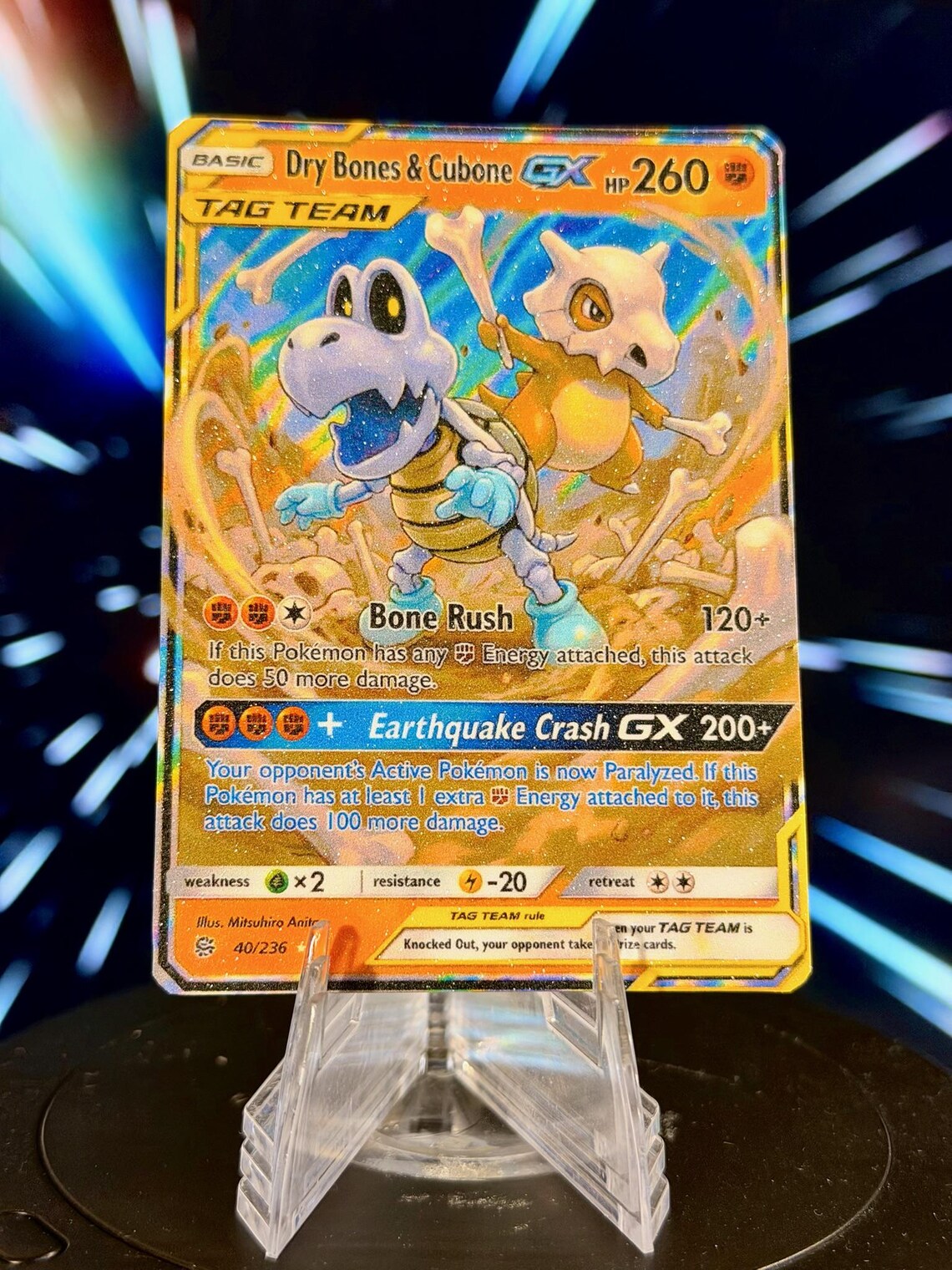Pokemon and Super Mario Bros. Tag Team GX Fan Art Trading Card