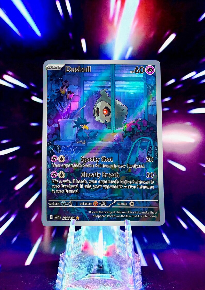 Window Spookymon | Pokemon Fan Art Trading Card