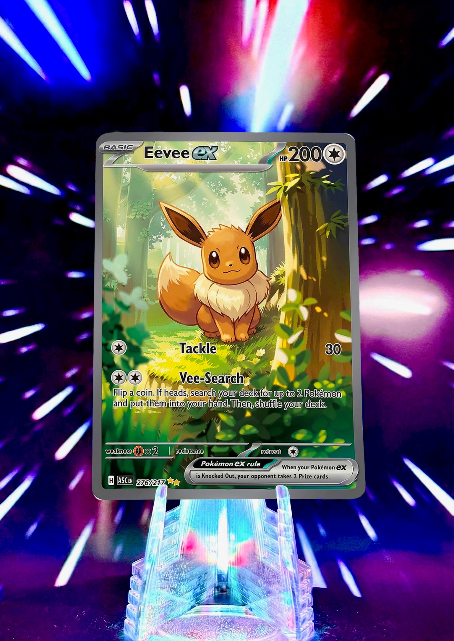 Forest Pikachu Inspired Eeveelution Fan Art Trading Card Set