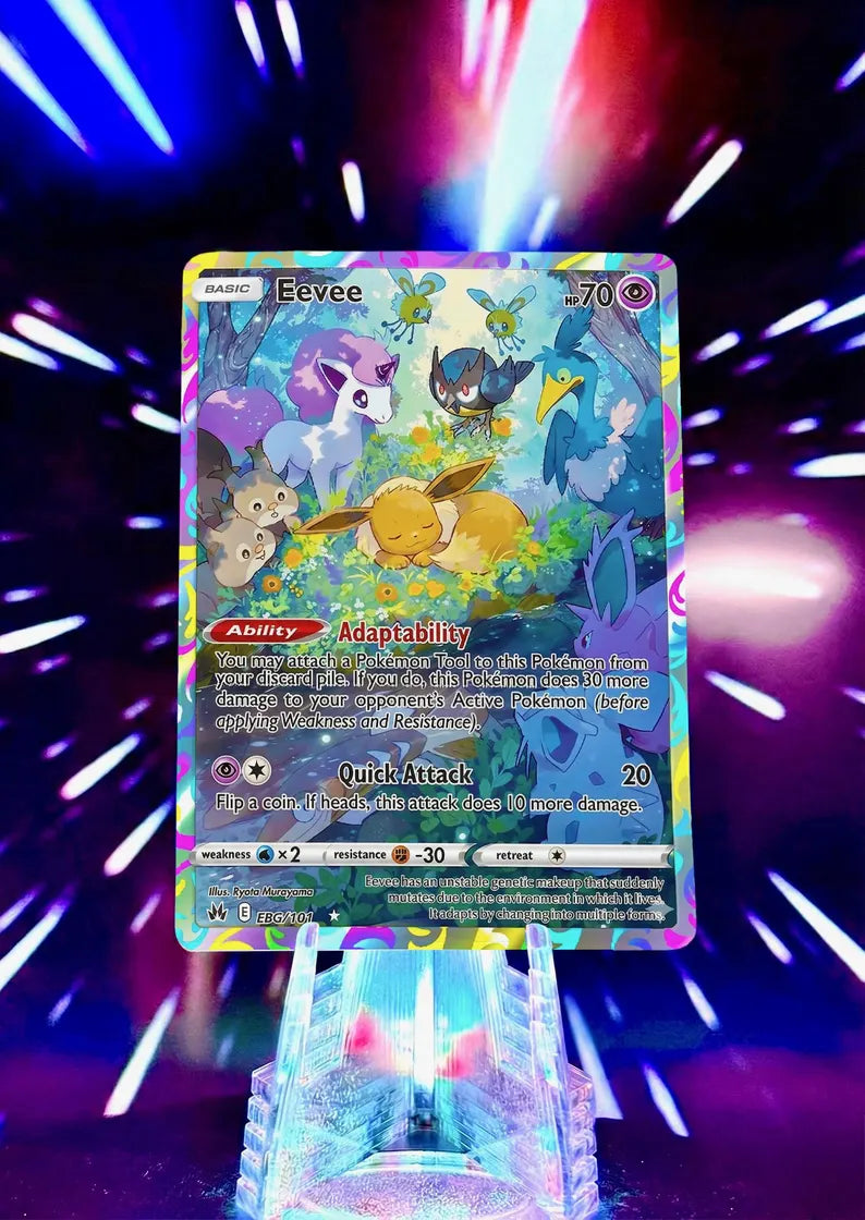 Sleeping Eeveelution | Pokemon Fan Art Trading Card