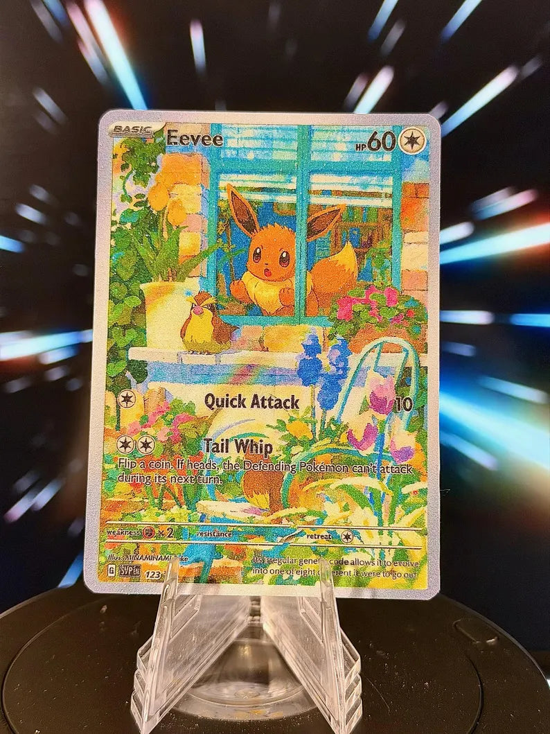 Window Eeveelution Pokemon Fan Art Trading Card