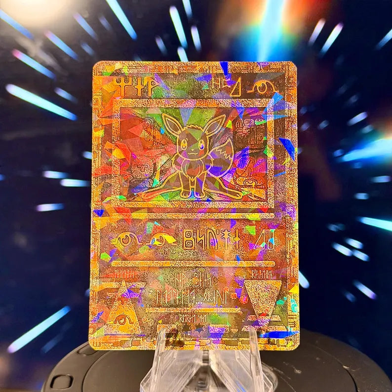 Ancient Eeveelution Cracked-Ice | Pokemon Fan Art Trading Card
