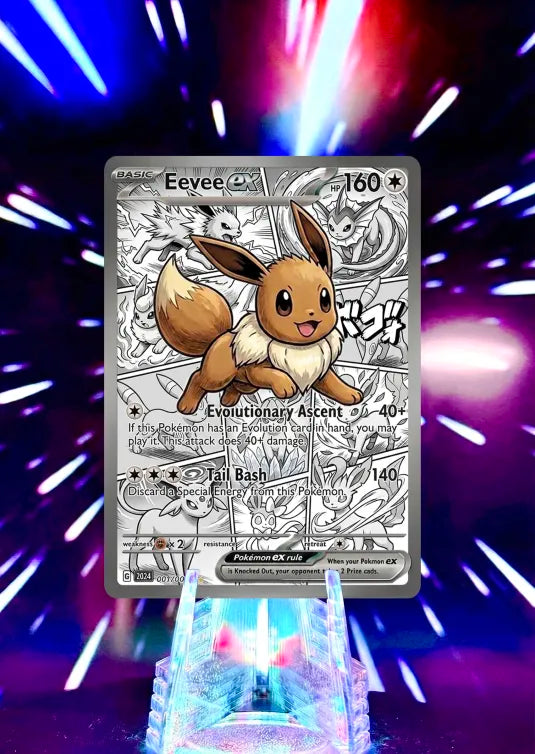 Comic Anime Style Eevelutions | Pokemon Fan Art Trading Cards