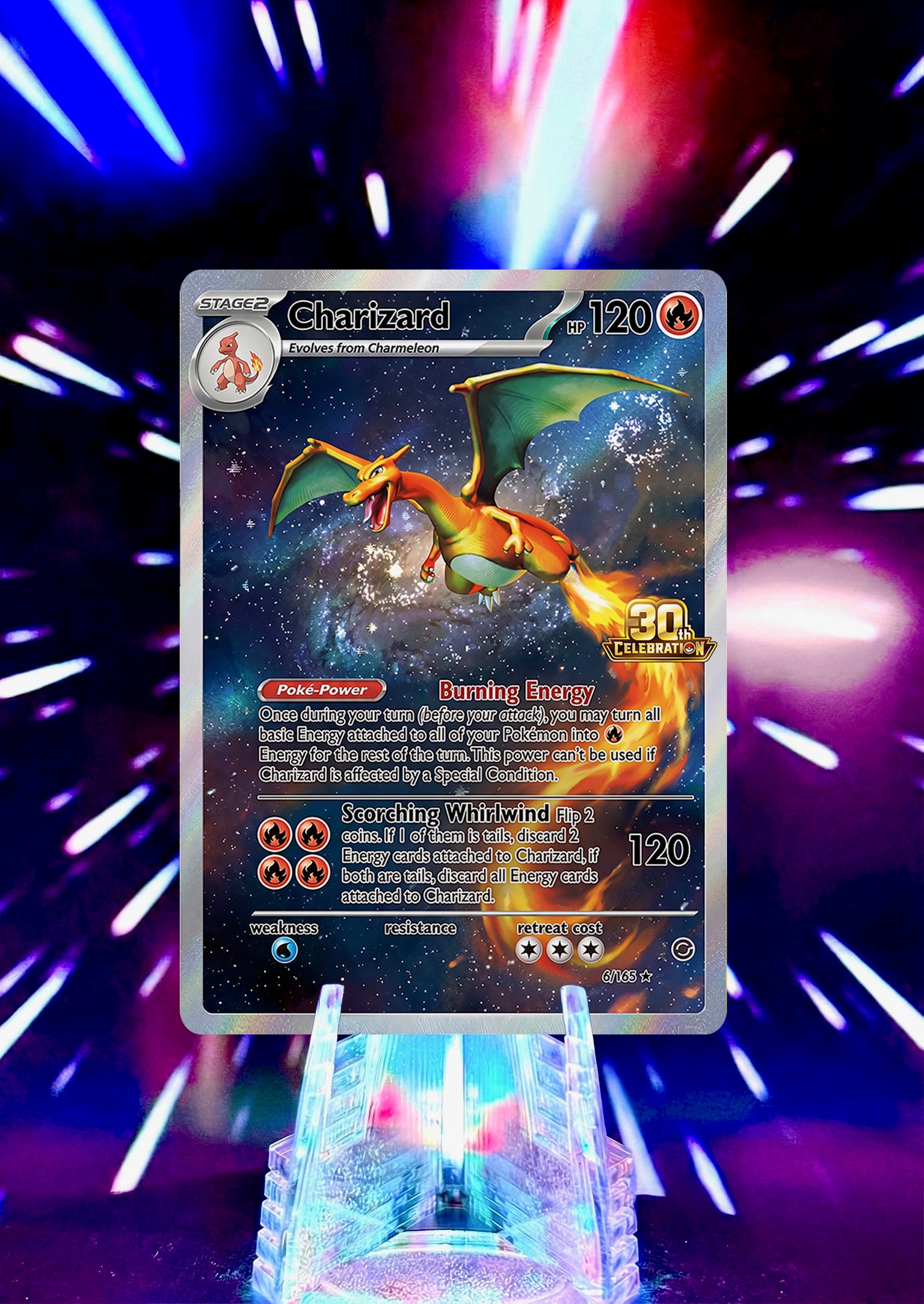 Charizard Fan Art Trading Cards 30th Anniversary Full Art Collection