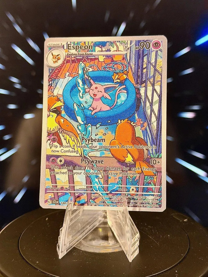 Pool Eeveelution Pokemon Fan Art Trading Card