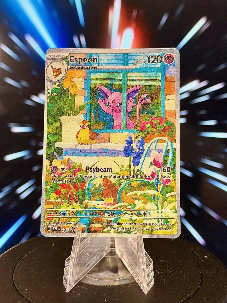 Window Eeveelution Pokemon Fan Art Trading Card