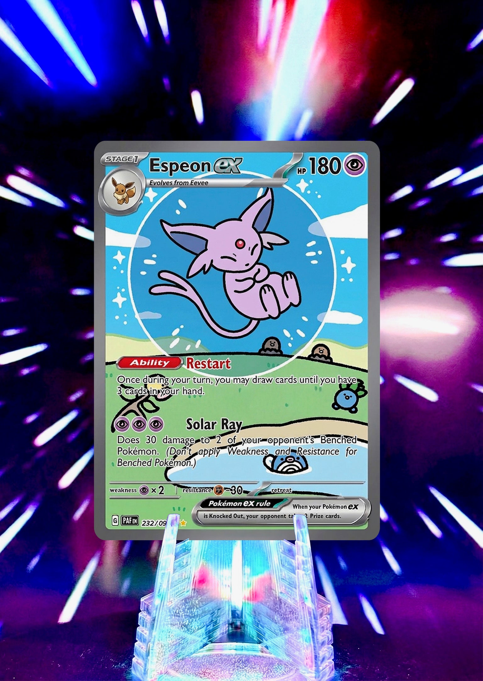 Bubble Eeveelution Pokémon Fan Art Trading Card