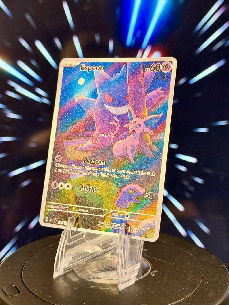 Eeveelution x Gengar Pokemon Fan Art Trading Card