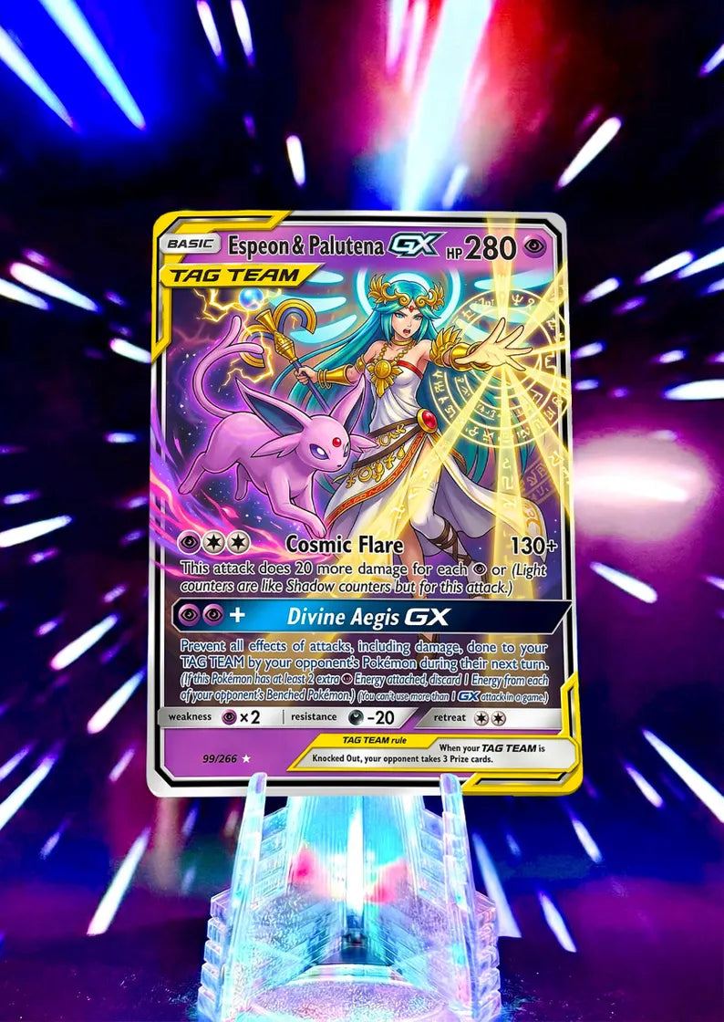Pokemon and Super Smash Bros Tag Team GX Custom Fan Art Trading Cards