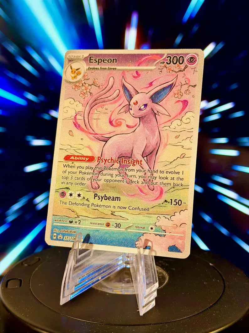 Japanese Style Eeveelution Pokemon Fan Art Trading Card