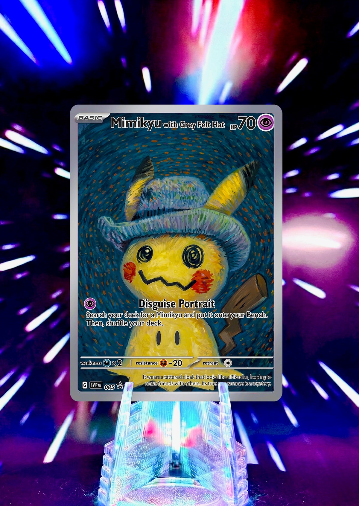 Mimikyu as Pikachu Alternative Universe Custom Trading Cards Full Art Fan Art Collection