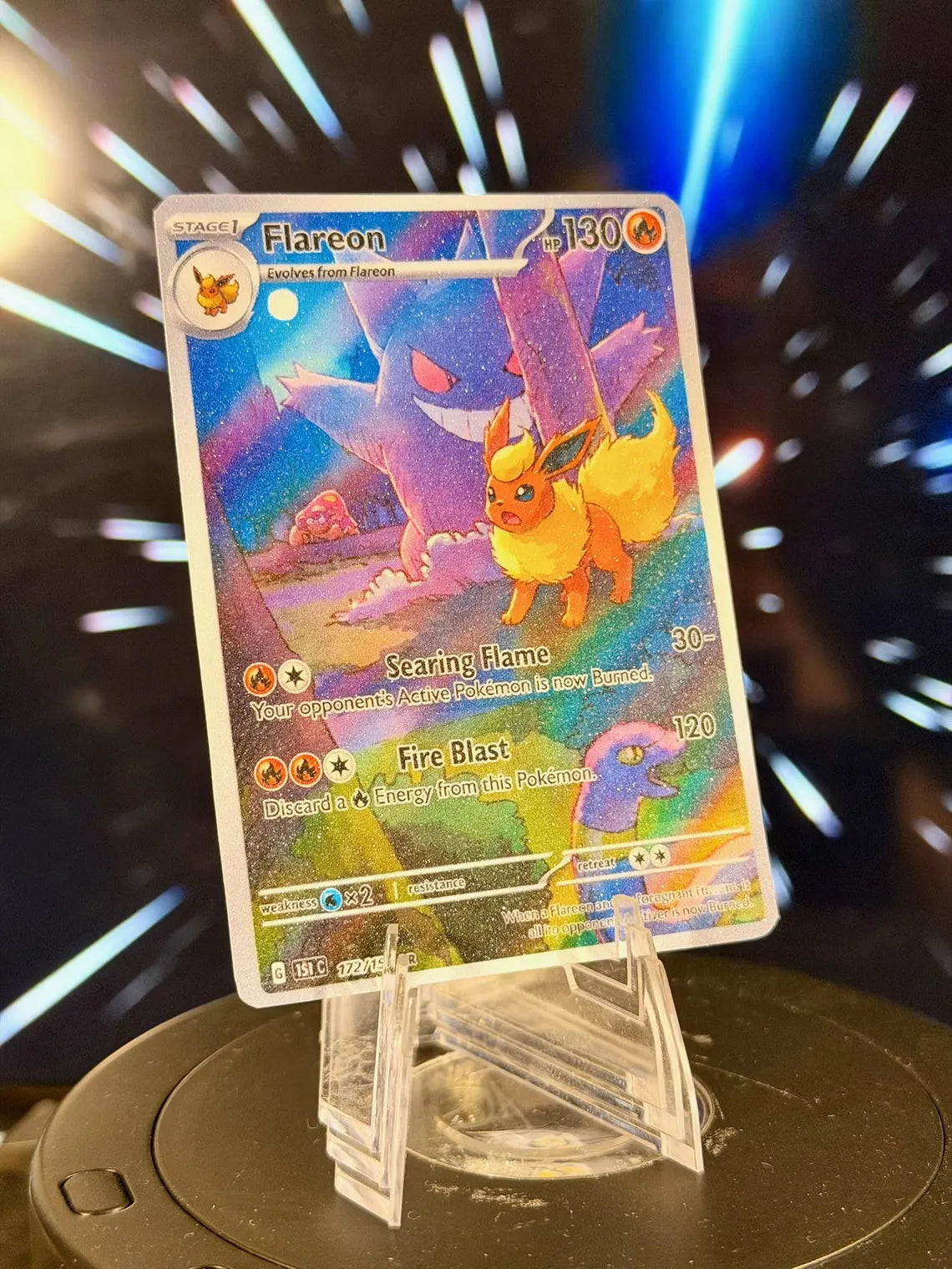 Eeveelution x Gengar Pokemon Fan Art Trading Card