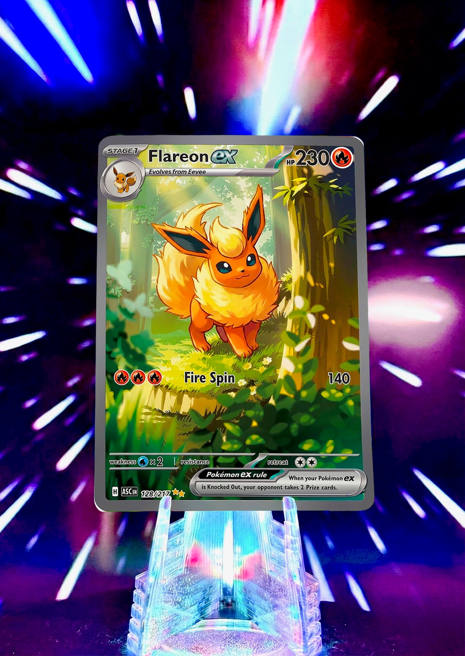 Forest Pikachu Inspired Eeveelution Fan Art Trading Card Set