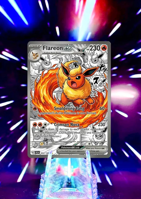 Comic Anime Style Eevelutions | Pokemon Fan Art Trading Cards